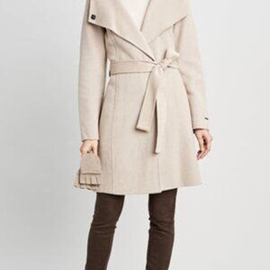 Tahari Evana wool blend wrap coat